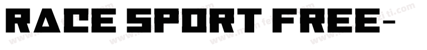 Race Sport Free字体转换